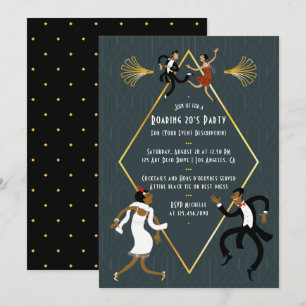 Invitation à une soirée endiablée des années 20