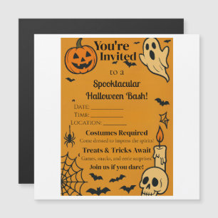 Invitation à une soirée Halloween effrayante   Fan