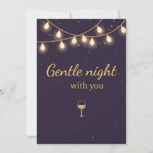 Invitation à une soirée légère