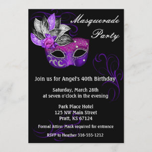 Invitation à une soirée masquée