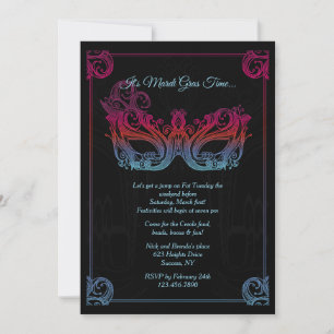 Invitation à une soirée masquée