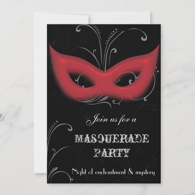 Invitation à une soirée masquée fantastique (Devant)