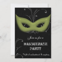Invitation à une soirée masquée Fantastique