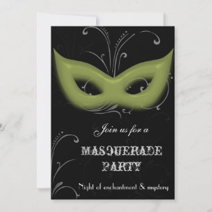 Invitation à une soirée masquée fantastique