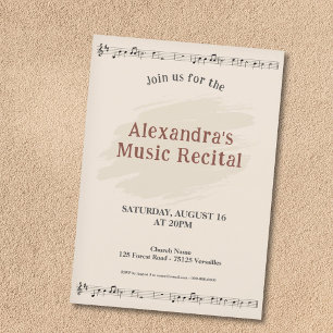 Invitation à une soirée musicale