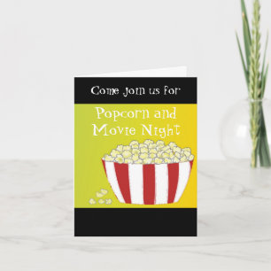 Invitation à une soirée popcorn et cinéma