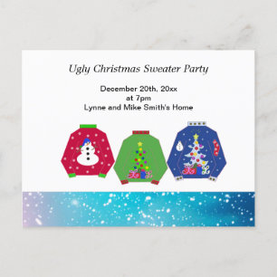 Invitation à une soirée pull de Noël laid