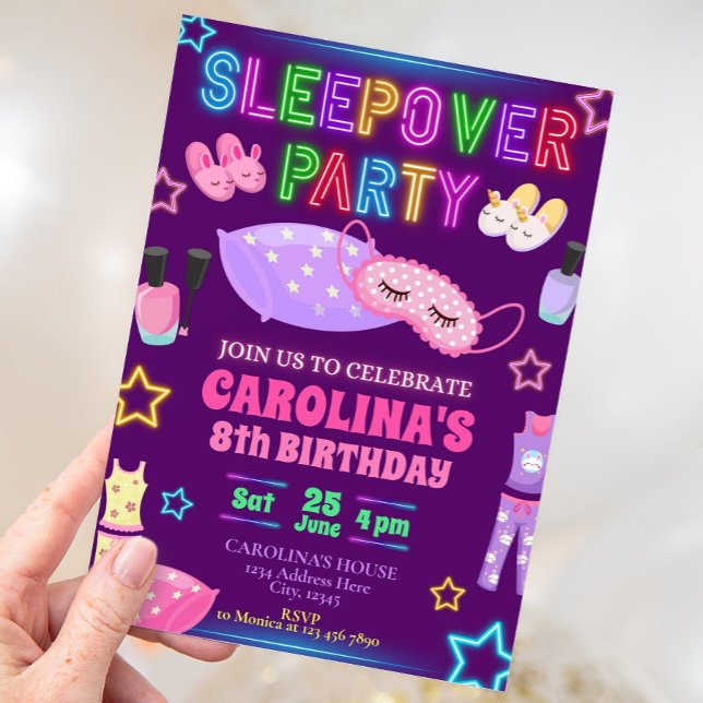 Invitation à une soirée pyjama (Créateur téléchargé)