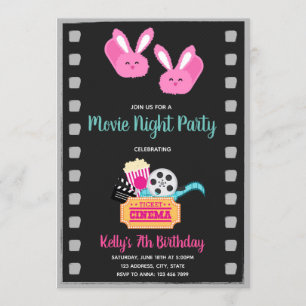 Invitation à une soirée pyjama cinéma