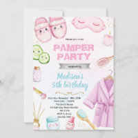 Invitation à une soirée pyjama de détente dans un 