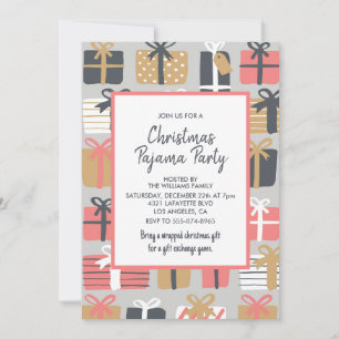 Invitation à une soirée pyjama pour adultes Cadeau
