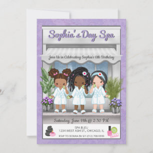 Invitation à une Soirée Spa pour Jeunes Filles