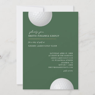 Invitation à une sortie de golf Événement d'entrep