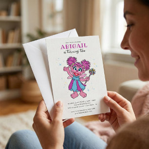 Invitation Abby Cadabby de Sesame Street fête d'anniversaire 