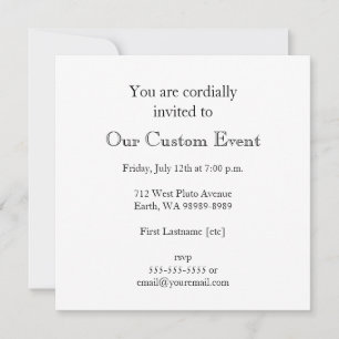 Invitation Abeille en creux