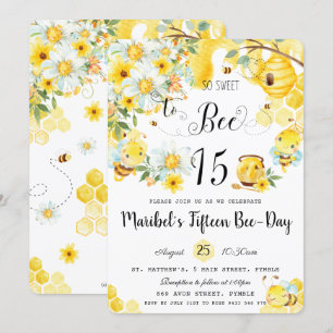 Invitation Abeilles mignonnes tellement douces à abeille 15 A