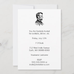 Invitation Abraham Lincoln