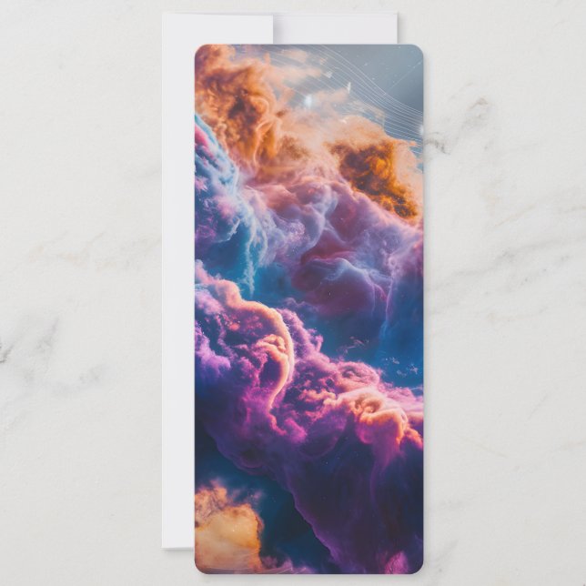 Invitation Abstract Space Nebula Art - Colorful Cosmic (Devant)