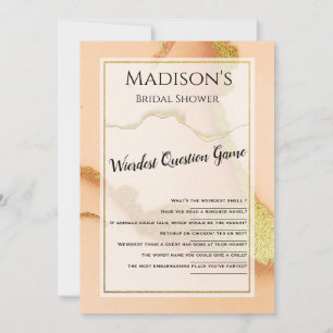 Invitation Abstrait de corail moderne 💡 Mariage d'huile d'en