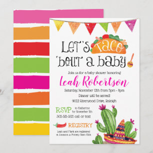 Invitation Accès de taco un bébé - baby shower