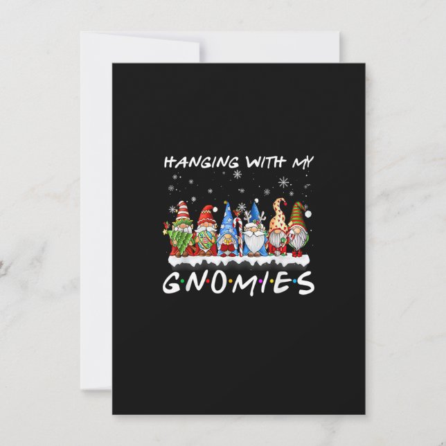 Invitation Accrocher avec mes nanas Pajamas de Noël Famille G (Devant)