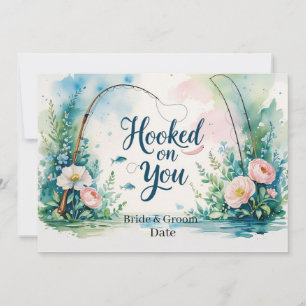Invitation Accrochez-vous pour la pêche Mariage enregistrer l