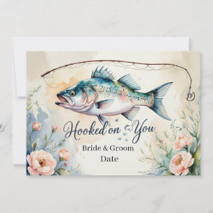 Invitation Accrochez-vous pour la pêche Mariage enregistrer l