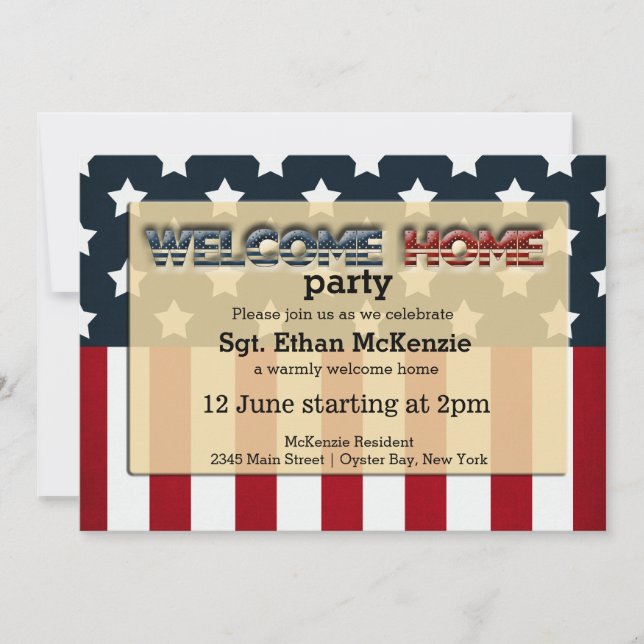 Invitation Accueil Bienvenue (Devant)
