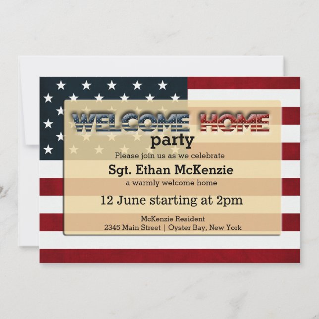 Invitation Accueil Bienvenue (Devant)