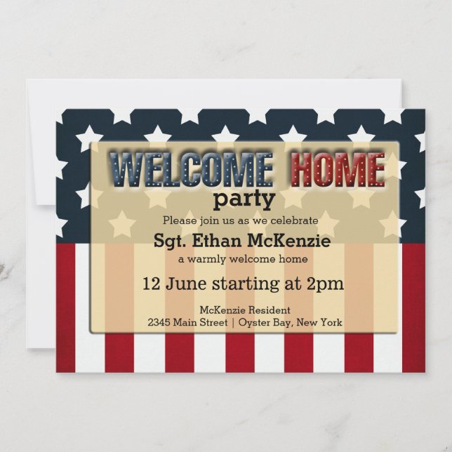 Invitation Accueil Bienvenue (Devant)