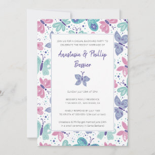 Invitation Accueil de mariage pour papillons Elopement
