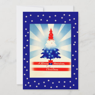 Invitation Accueil de Noël patriotique Accueil Fête Invitatio