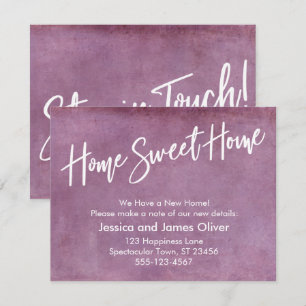 Invitation Accueil doux foyer Grunge Rose Annonce