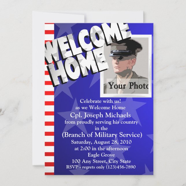 Invitation Accueil / Militaire (Devant)