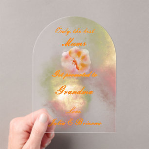 Invitation acrylique