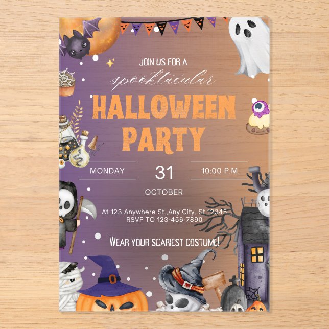 Invitation Acrylique (Recto)