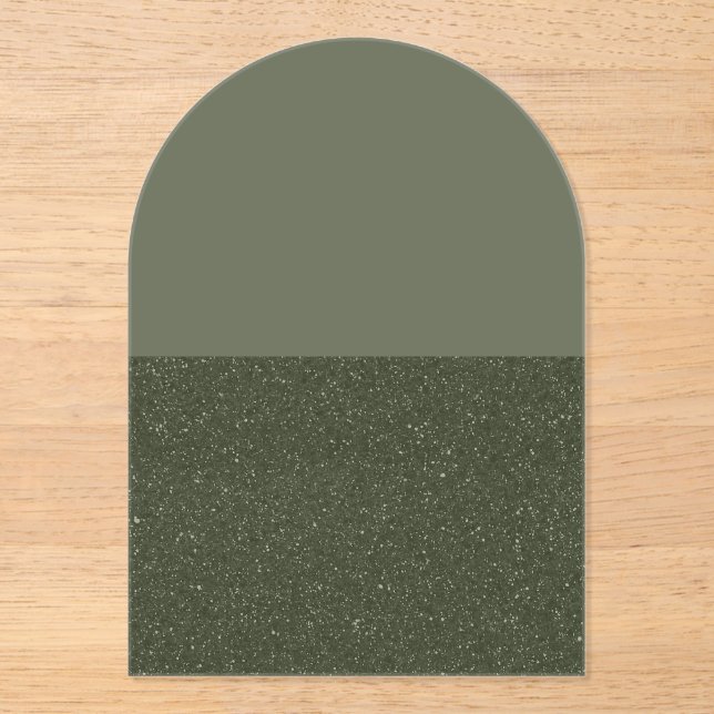 Invitation Acrylique À Arche De Mousse Fractionnée (Recto)