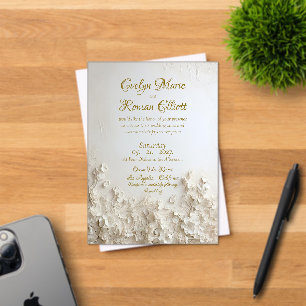 Invitation Acrylique Frosted Romantiquement Élégan