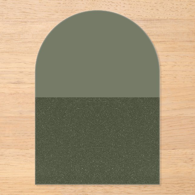 Invitation Acrylique Moss Arch Personnalisée (Recto)