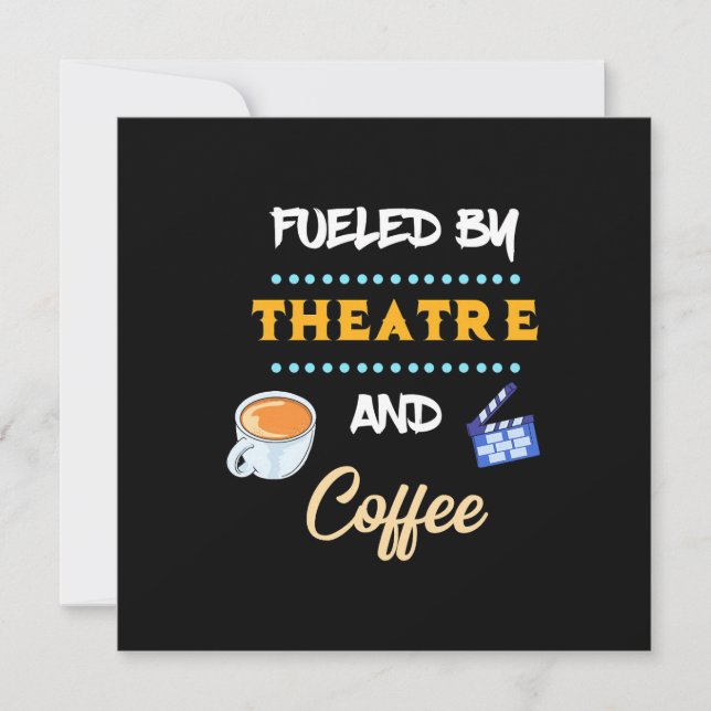 Invitation Acteur Alimenté Par Café De Théâtre (Devant)