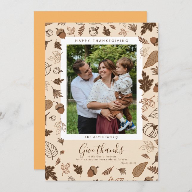 Invitation Action de grâce (Devant / Derrière)