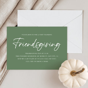 Invitation Action verte minimaliste