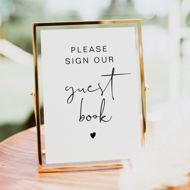 Invitation ADELLA Minimalist Guest Book Sign (Créateur téléchargé)