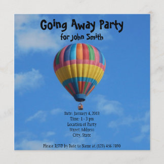 Invitation Adieu/Invitation de la fête de départ