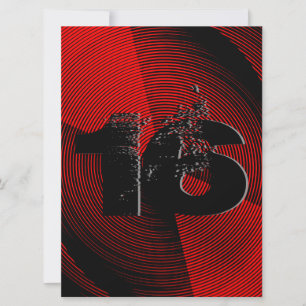 Invitation Ado cool 16e fête d'anniversaire