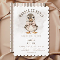 Adorable Baguette De Canard Ce Sera Baby shower