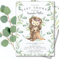 Adorable bébé Hérisson et maman Baby shower Invita