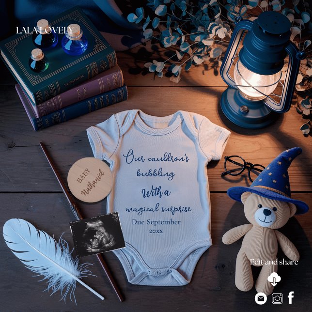 Invitation Adorable  Halloween  pregnancy announcement (Créateur téléchargé)