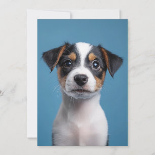 Invitation Adorable Jack Russell Terrier Portrait de chiot