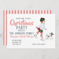 Adorable little girl skating on ice and dog